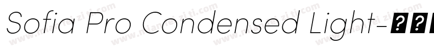 Sofia Pro Condensed Light字体转换